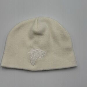 Atlanta Falcons Reebok NFL Beanie Cream White Knit‎ Hat Vintage Team Logo